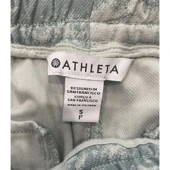 Athleta Farallon Jogger Pants Sage Green Print Size Small S - Picture 2 of 4